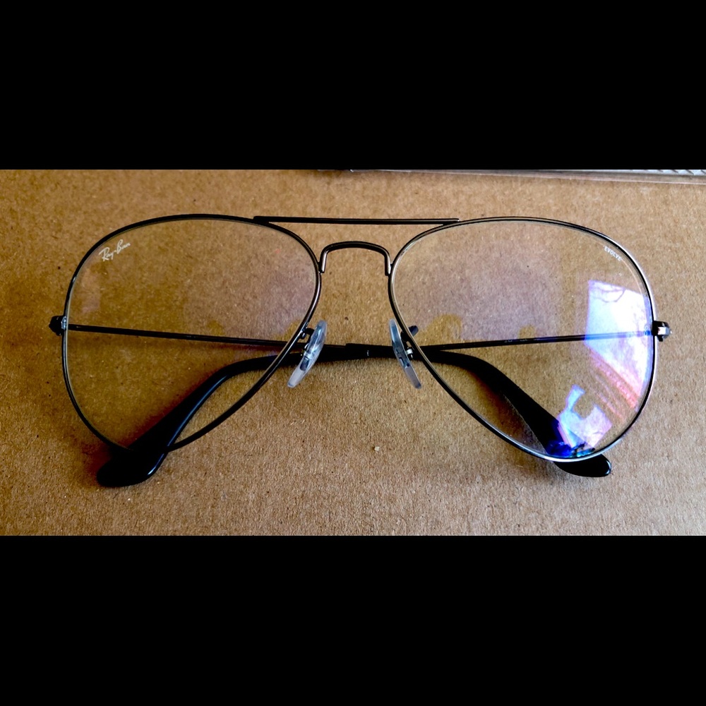Ray-Ban Blue Light Aviator Sunglasses w Evolve